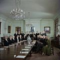 Queen Elizabeth and members of the federal government of Canada in Ottawa 1957-10-14