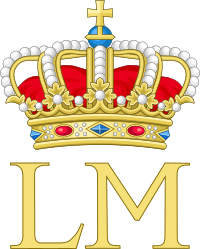 Royal Monogram of Queen Louise-Marie of Belgium