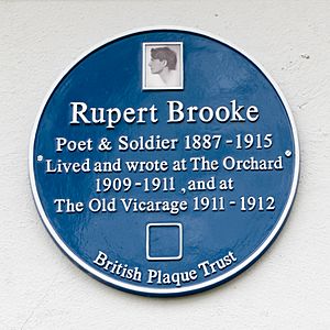 Rupert Brooke Orchard House Blue Plaque