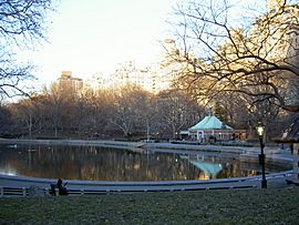 Sailboat pond Central Park NY