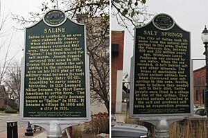 Saline, Michigan historic markers