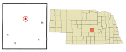 Location of Loup City, Nebraska