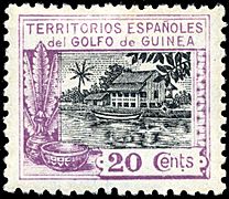 Stamp Spanish Guinea 1924 20c