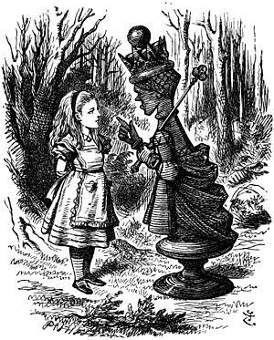 Tenniel red queen with alice.jpg