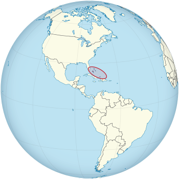 Location of The Bahamas
