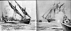 US galleys, Battle of Frederica River.jpg