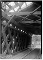 VIEW THROUGH BRIDGE TOWARDS SOUTH - Cripple Deer Creek Covered Bridge, Allsboro, Colbert County, AL HABS ALA,17-ALBO.V,1-6