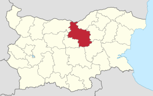 Location of Veliko Tarnovo Province in Bulgaria