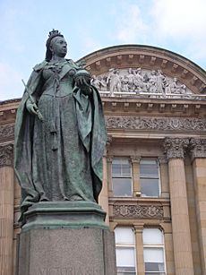 Victoria Statue in Victoria Square Birmingham