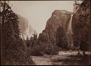 View of Tutocanula Pass Yosemite California by Carleton Watkins