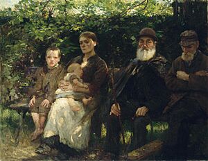 Walter Osborne In a Dublin Park, Light and Shade