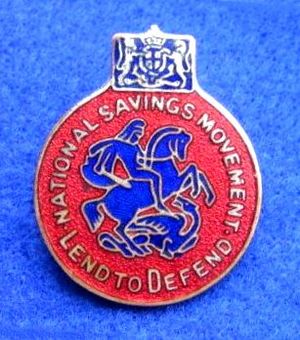 World War II National Savings badge