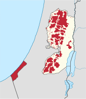 Zones A and B in the occupied palestinian territories