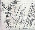 1803 map of western Pennsylvania rivers