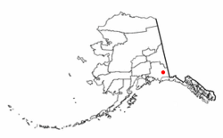 Location of McCarthy, Alaska