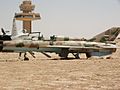 Abandoned Iraqi FT-7 in front of the Al Asad ATC Tower