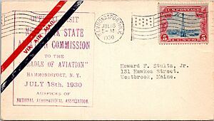 Airmail, Hammondsport, NY, July 18, 1930