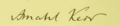 Amabel Kerr signature (A ROUND TABLE, 1897)
