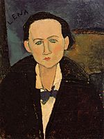 Amedeo Modigliani Portrait of Elena Pavlowski