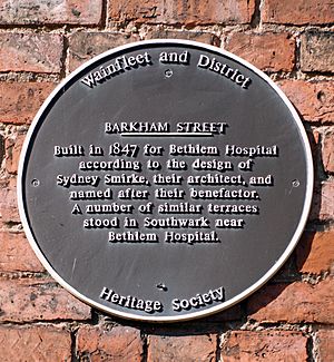 Barkham Street plaque - Wainfleet, Lincolnshire