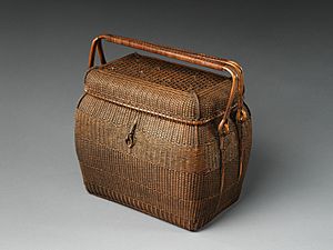 Basket for Transporting Sencha Tea-Ceremony Utensils (Chakago or Teiran) - MET 2019.424.4a–c