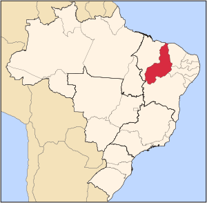 Location of State of Piauí in Brazil