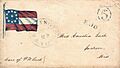 CSA provisonal handstamp patriotic 1861