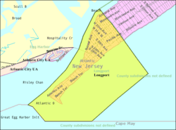 Census Bureau map of Longport, New Jersey