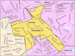 Census Bureau map of Somerdale, New Jersey