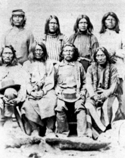 Chief Kanosh and Group of Piute Indians ca 1860s