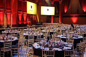 Cipriani Wall Street set up for the 74th Annual Peabody Awards