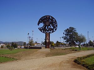 Clava symbol in Cañete, Chile