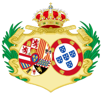 Coat of Arms of Barbara of Portugal, Queen Consort of Spain
