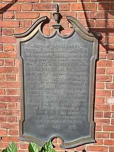 College Avenue Gymnasium, New Brunswick, NJ - plaque