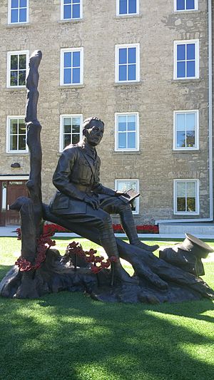 Colonel John McCrae statue at Guelph Civic Museum unveiled in 2015