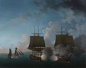 Combat de la Concorde contre la Minerve le 22 août 1778