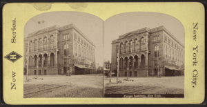 Cooper Institute, New York, from Robert N. Dennis collection of stereoscopic views