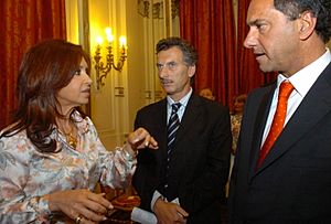 Cristina-Macri-Scioli Adjudicacion del Sarmiento