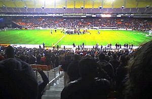 DC United post-game victory celebration (RFK Memorial Stadium, 06-11-2004)