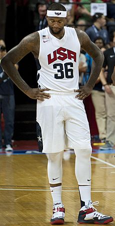 DeMarcus Cousins with the Team USA in 2014