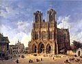 Domenico Quaglio (1787 - 1837), Die Kathedrale von Reims