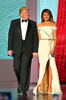 Donald Trump and Melania Trump at Liberty Ball Inauguration 2017