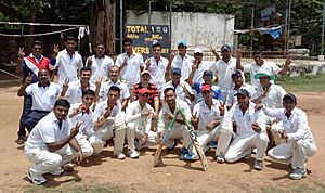 ENC Cricket Team which won the VDCA Institutional League Cricket Championship 2015-16