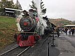 East Tennessee & Western North Carolina Railroad Locomotive No. 12, with steam.jpg