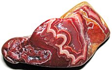 Fairburn Agate (ultimately derived from the Minnelusa Formation, Pennsylvanian-Permian; collected east of the Black Hills, western South Dakota, USA) 34 (44632240865)