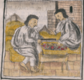 Florentine Codex Fol 56 lapidarios medición piedras preciosas regla