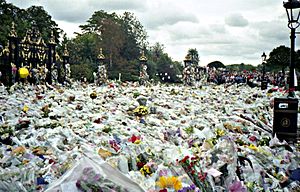 Flowers for Princess Diana's Funeral