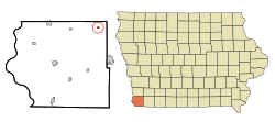 Location of Imogene, Iowa