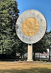 Giant Toonie Monument Reverse Side-Campbellford-Ontario-20210903