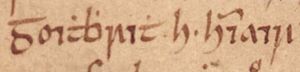 Gofraid ua Ímair (Oxford Bodleian Library MS Rawlinson B 489, folio 29v)